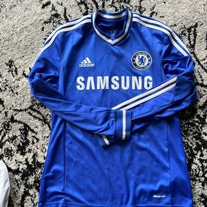 Men’s long sleeve Chelsea football club Adidas soccer shirt